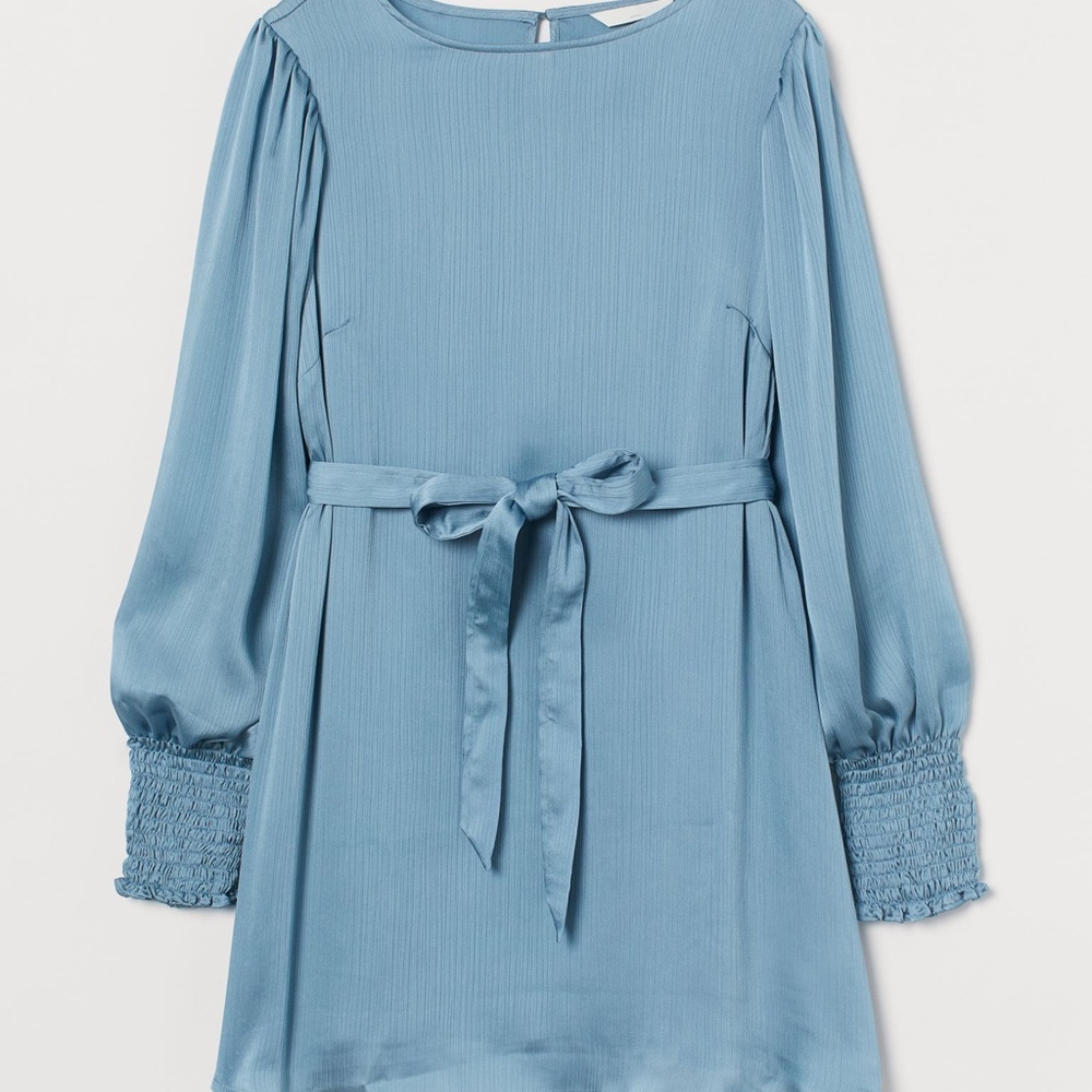 H&M MAMA - Maternity Crêped Tunic Blouse - Blue - Small